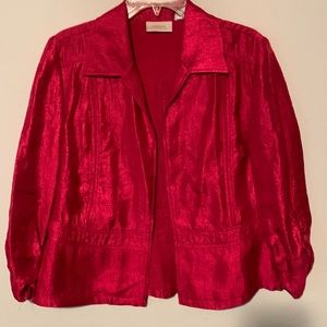 Chico’s Shiny Open Blazer